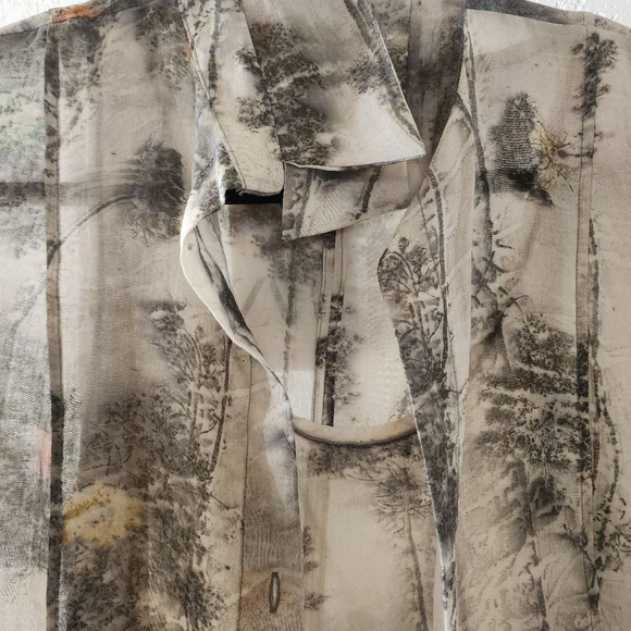 Women's ZARA White Gray Long Sleeve Cardigan And Tank Dress XS 2 Piece Set. - Picture 2 of 9